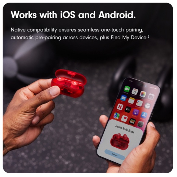 Beats Solo Buds - Wireless Bluetooth Apple & Android Compatibility “Storm Gray” - Picture 6 of 10